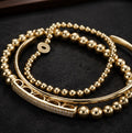 Ross-Simons Gold Bracelet Stack — 3-Piece Set, 18k Gold Plated