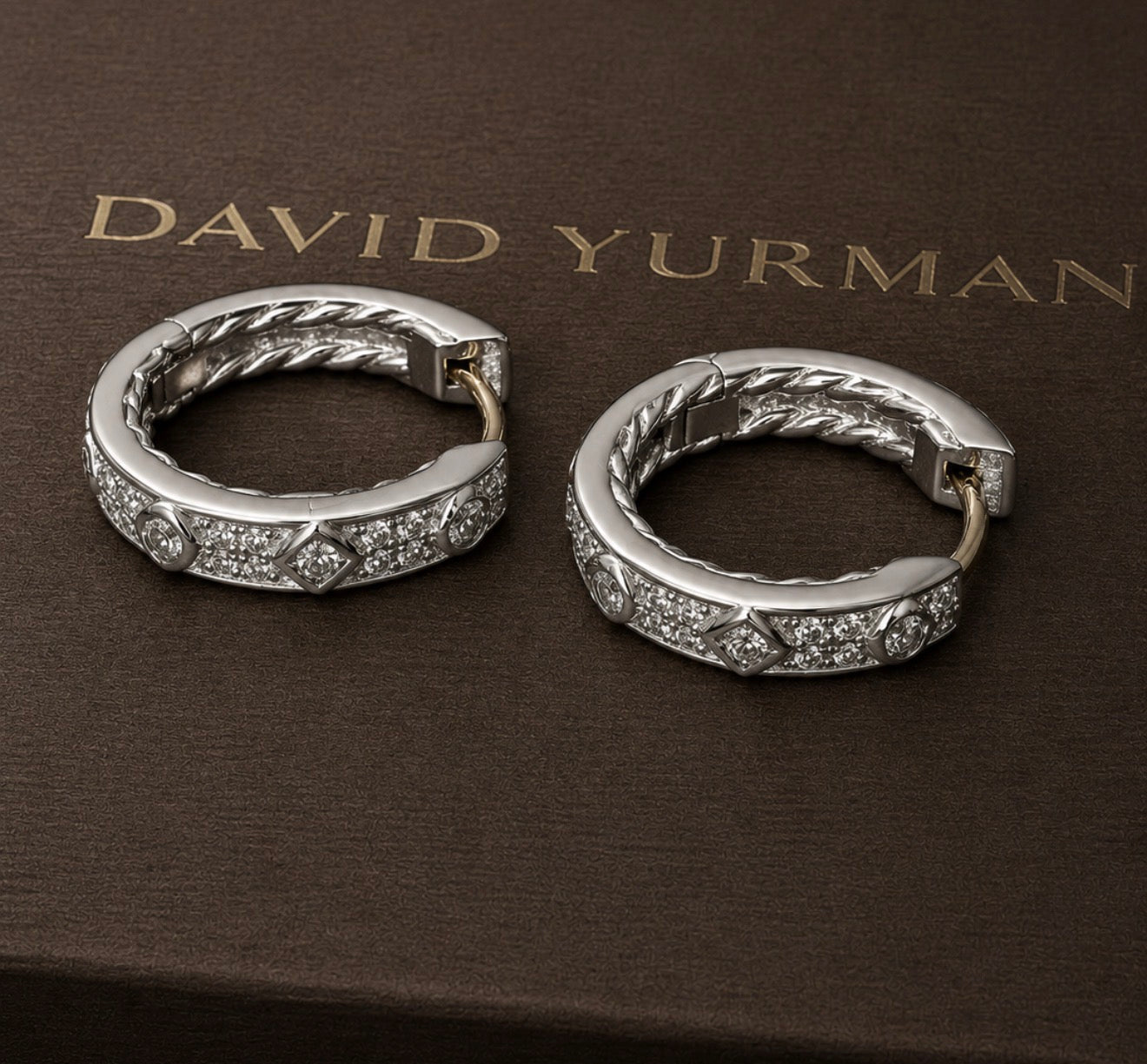 David Yurman Huggies earrings