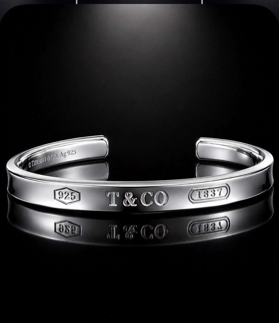 Tiffany & Co. 1837 Cuff Bracelet — Sterling Silver