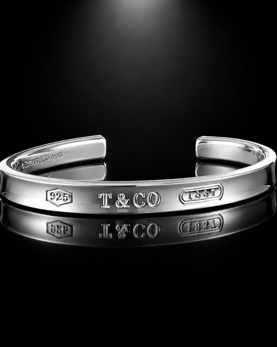 Tiffany & Co. 1837 Cuff Bracelet — Sterling Silver