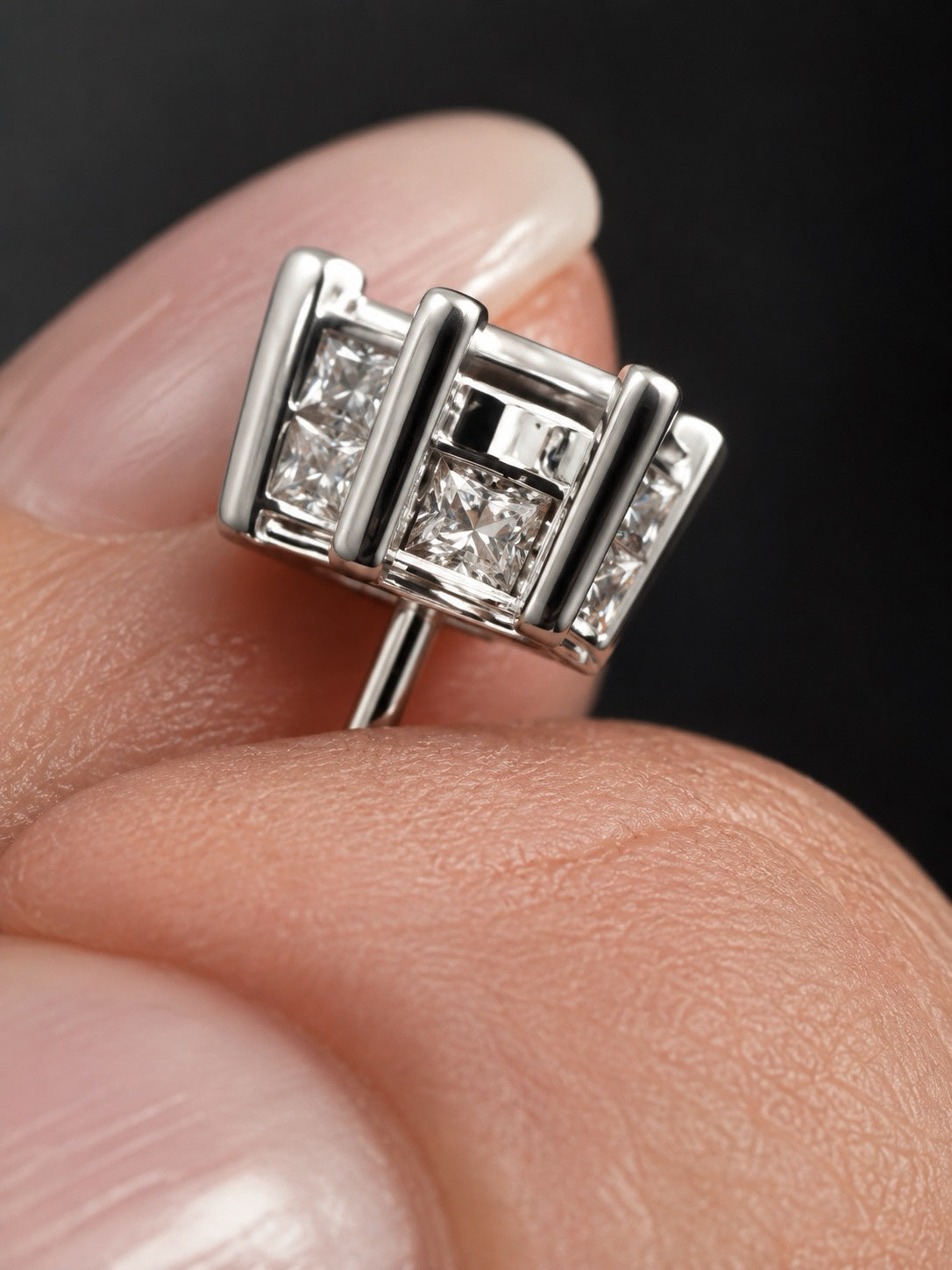 6 CTW lab-grown diamond stud earrings gallery detail