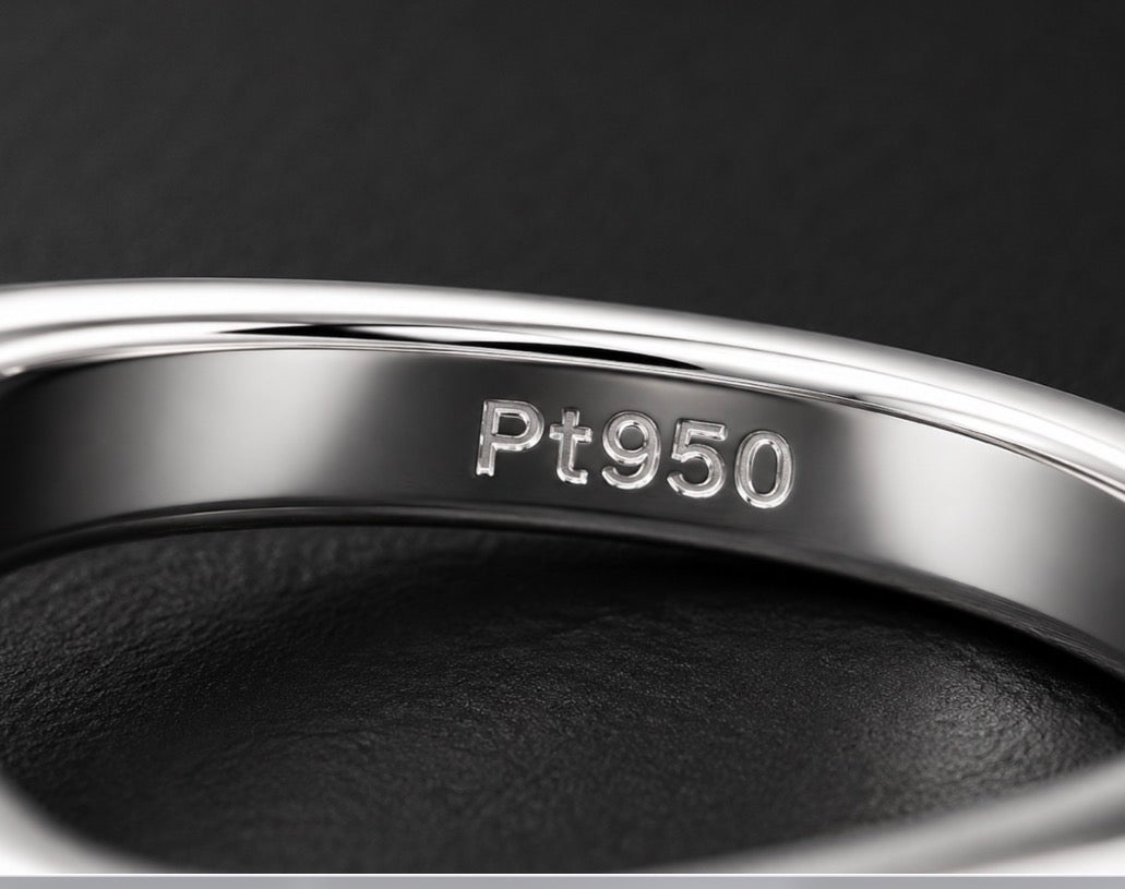 2.5 Carat Lab-Grown Diamond Oval Ring, Platinum