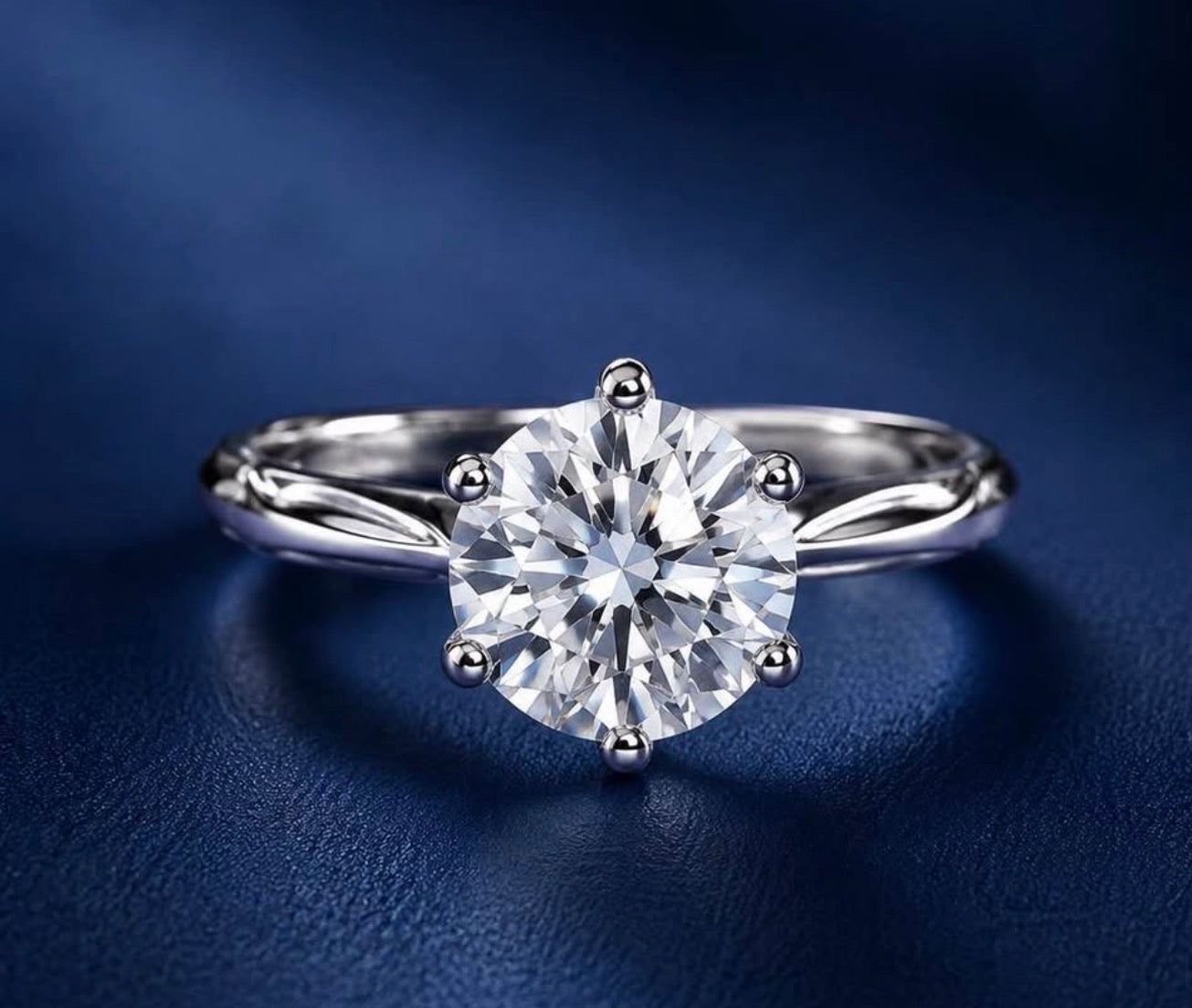 House of PHNX 3 Carat Lab-Grown Diamond Solitaire Ring — Platinum, Size 7