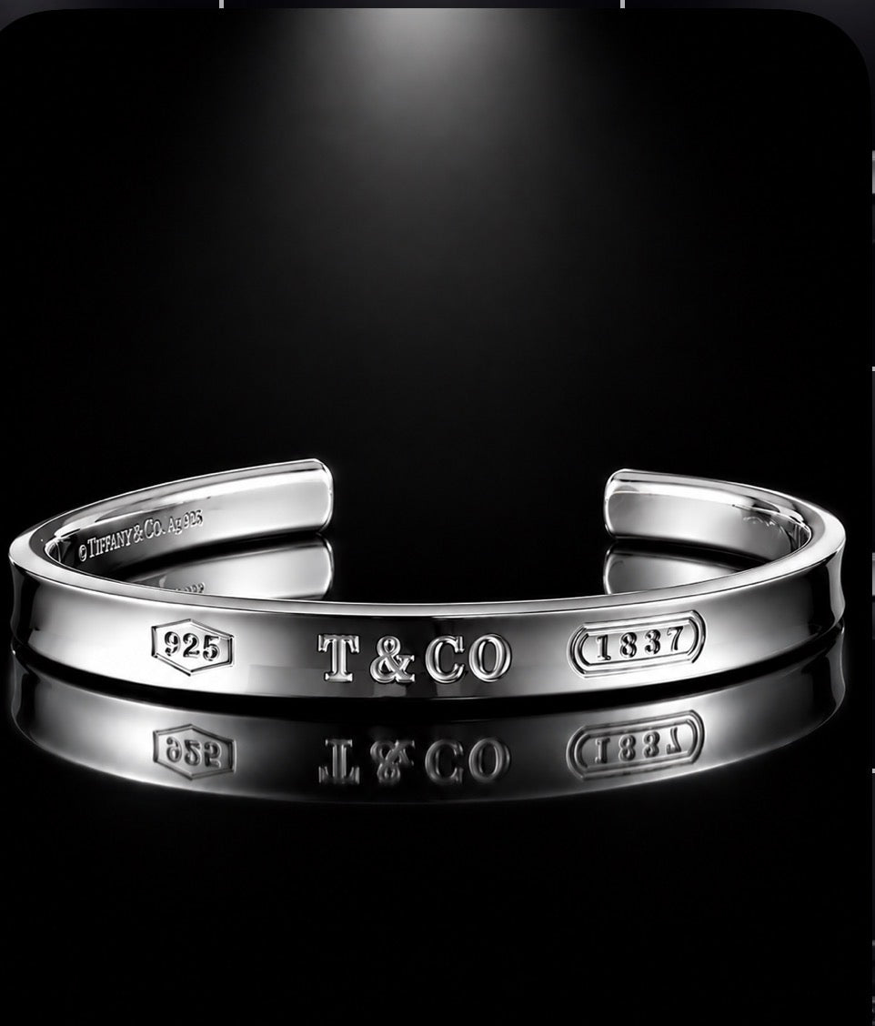 Tiffany & Co. 1837 Cuff Bracelet — Sterling Silver