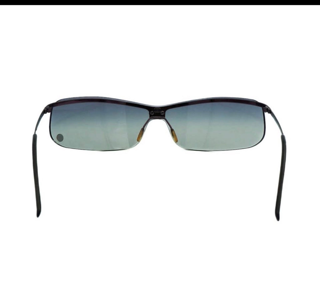 Chanel 4043 Rimless Mono-Lens Sunglasses, Plum — Vintage Y2K