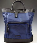 Versace Parfums Convertible Backpack Tote — Navy Nylon