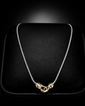 David Yurman Buckle Station Necklace — Sterling Silver & 18K Gold, 20"