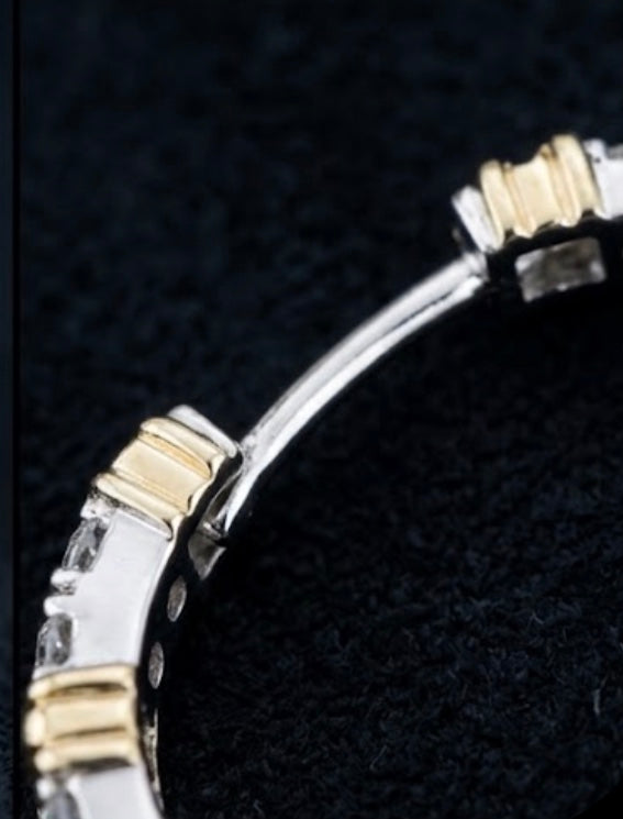 PHNX lab-grown diamond hoop earring clasp detail