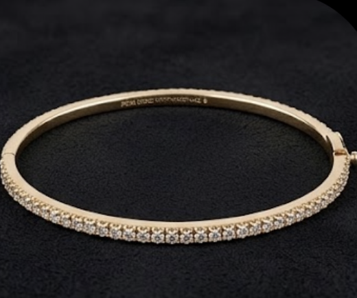 PHNX medium 3 mm yellow gold hinged bracelet