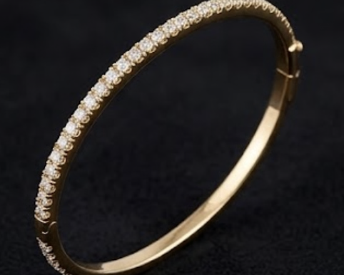 PHNX hinged yellow gold bracelet alternate view