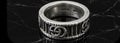 Gucci Double G sterling silver ring, size 7