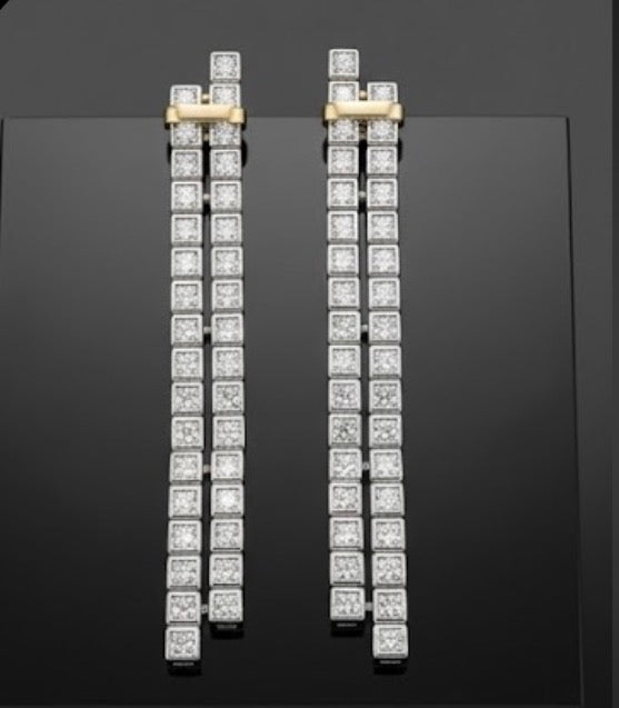 PHNX 6.00 carat total weight lab-grown diamond earrings in sterling silver