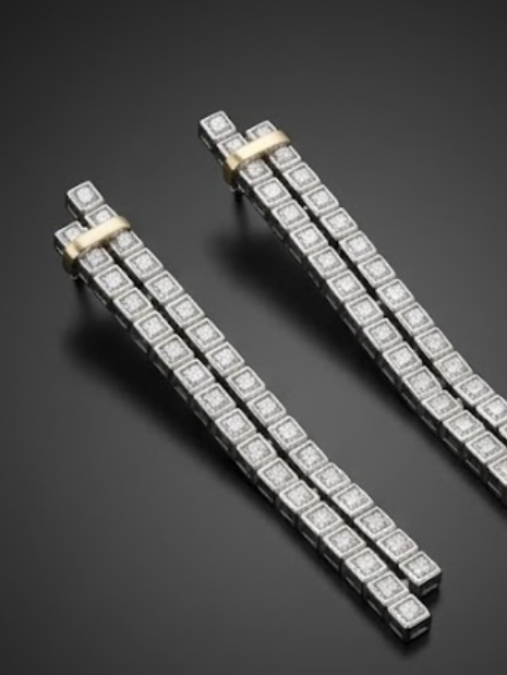 PHNX lab-grown diamond earrings sterling silver detail