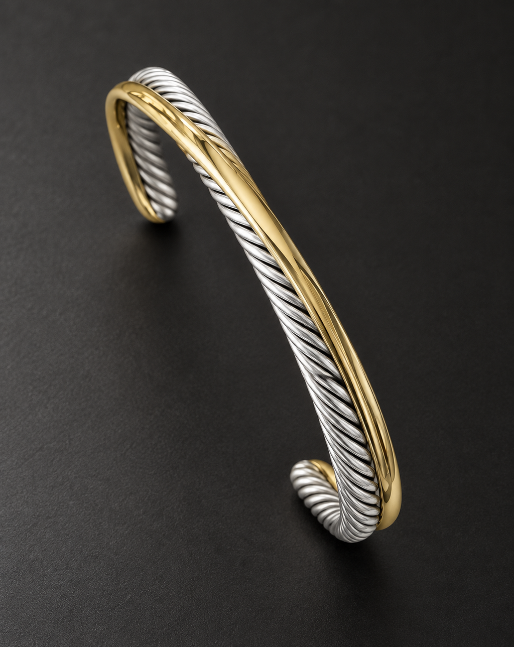 David Yurman crossover cuff, side profile