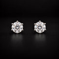 House of PHNX 2 carat total weight lab-grown diamond stud earrings in 14K white gold