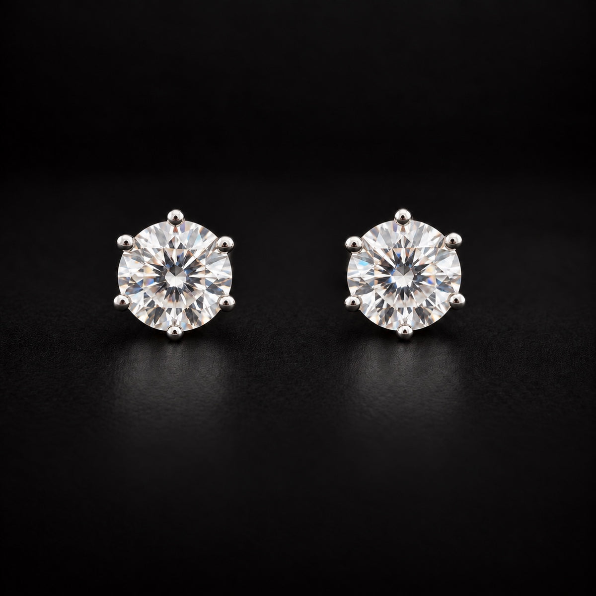House of PHNX 2 carat total weight lab-grown diamond stud earrings in 14K white gold