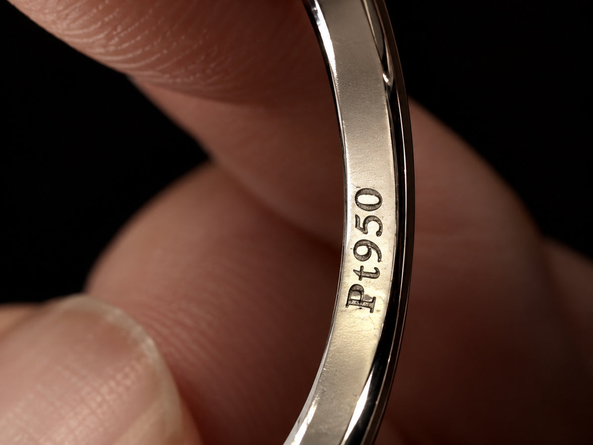 PHNX 2 Carat Lab-Grown Diamond Pavé Ring in Pt950 Platinum, Size 7 — Pt950 Hallmark Stamp
