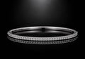 PHNX 2 CTW lab-grown diamond bangle bracelet in 18K gold, medium