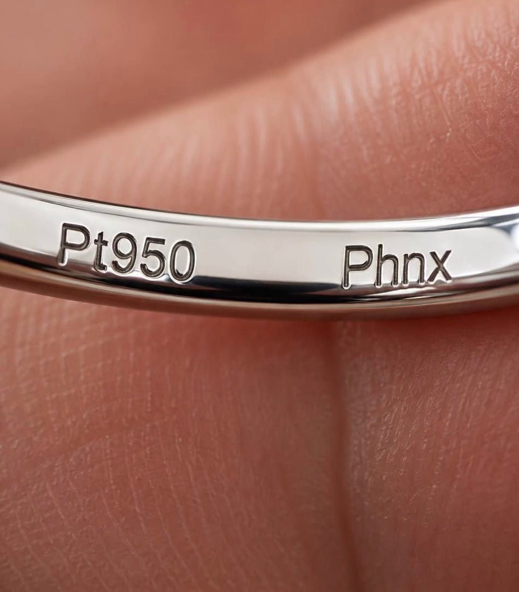 PHNX ring Pt950 platinum and Phnx hallmark